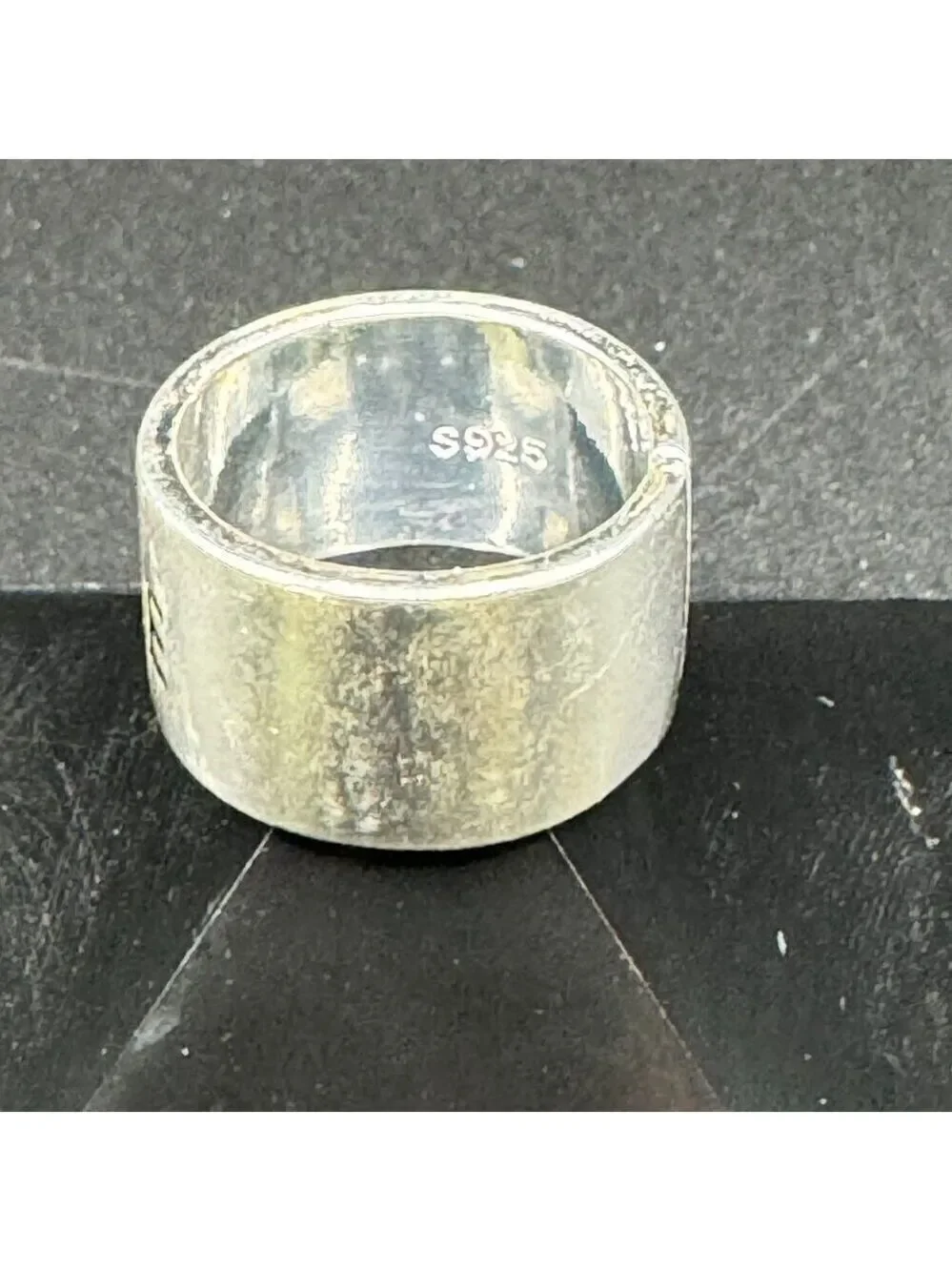 925 Sterling LOVE Boho Band Adjustable Ring #1377